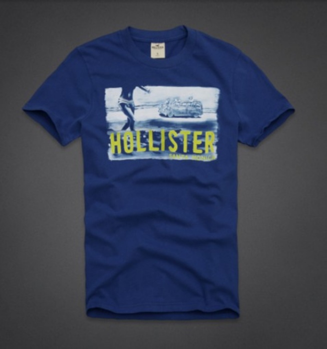 Hollister Hombres De Cuello Redondo Corto Remera HCO4166